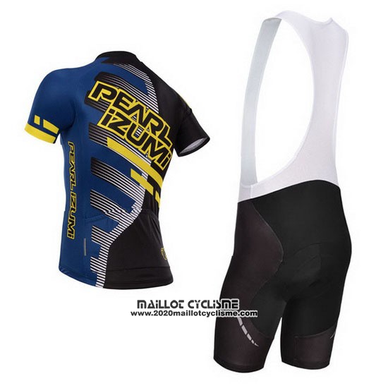 2014 Maillot Ciclismo Pearl Izumi Noir et Jaune Manches Courtes et Cuissard
